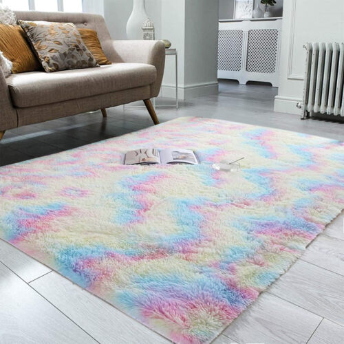 Thick Large Anti Slip Shaggy Rugs Soft Fluffy Rug Living Room Bedroom Carpet Mat - Picture 34 of 72