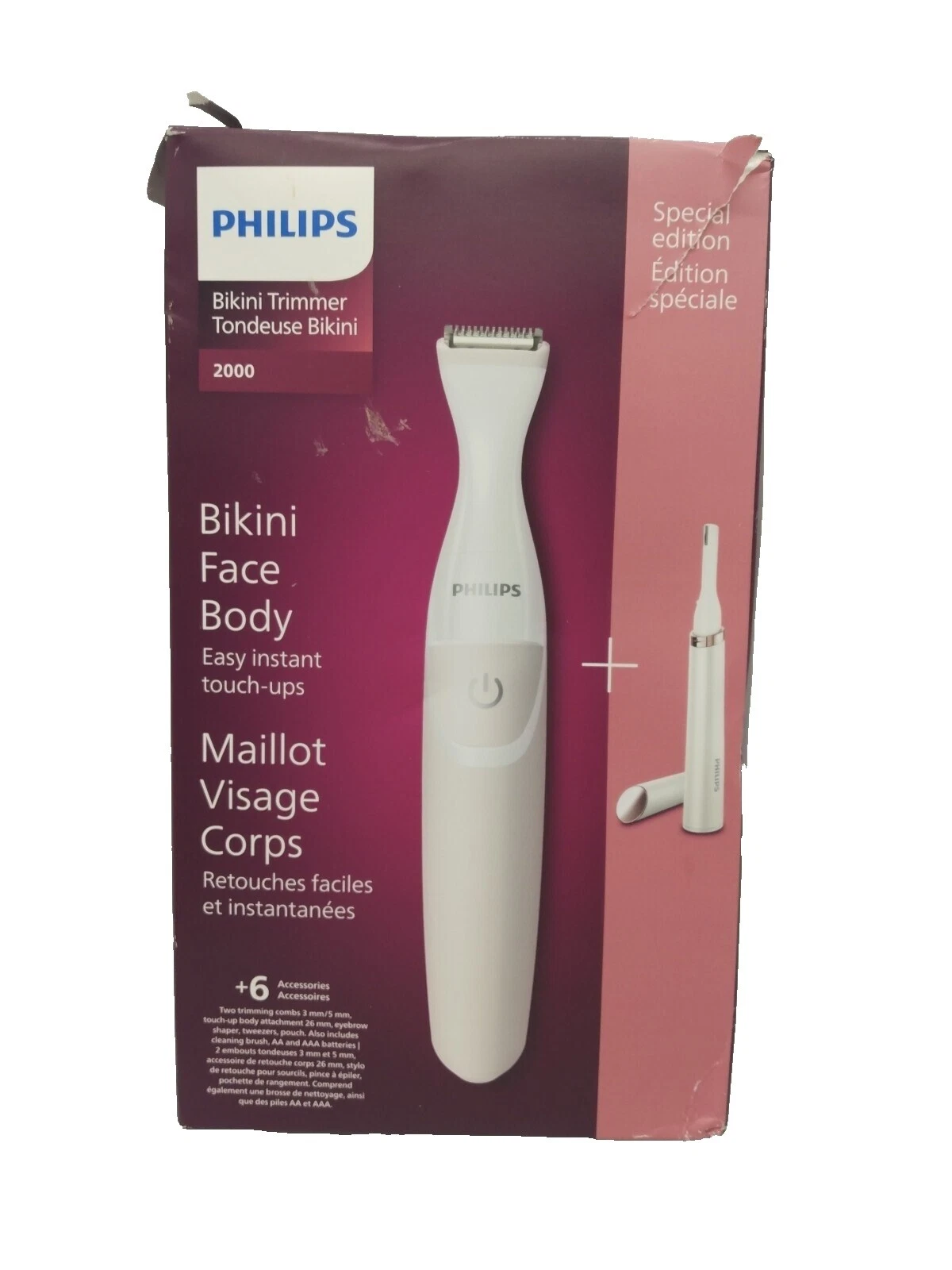 Máquina de Afeitar Eléctrica Máquina de afeitar de precisión Philips para Mujeres