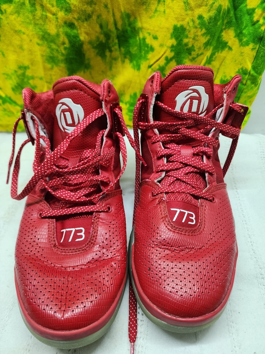 Adidas Mens 773 Shoes Size 8.5 Red Derrick Rose Basketball  display picture 1