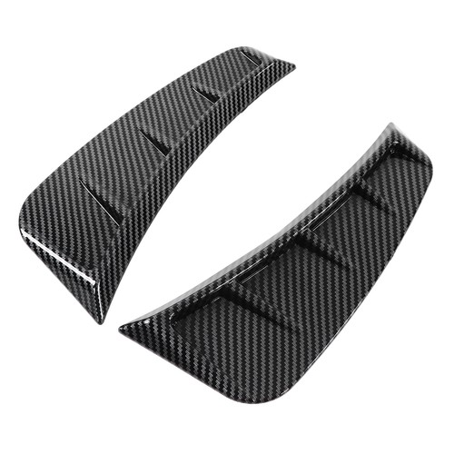 Pair Front Bumper Side Air Vent Trim Exterior Carbon Fiber Decoration - Picture 2 of 22