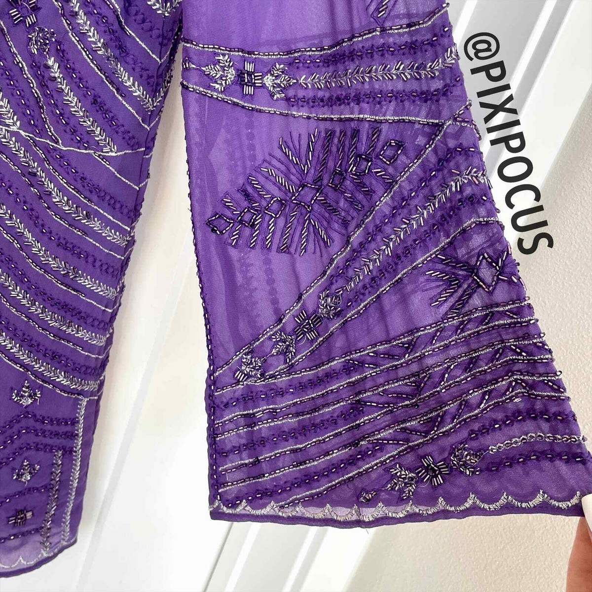zara beaded tunic dress ZARA NEW BEADED EMBROIDERED LIMITED EDITION TUNIC DRESS PURPLE M - L. 7521/007