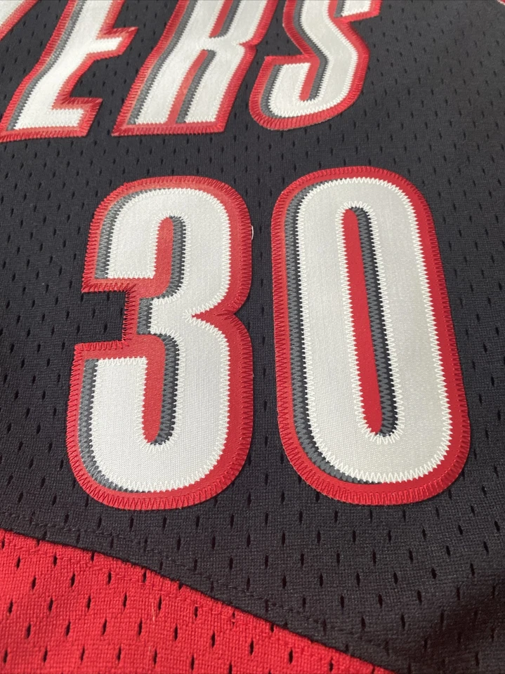 NWT Rasheed Wallace Portland TrailBlazers Jersey NIKE TEAM SwingMan BLACK Large - Image 4 of 4