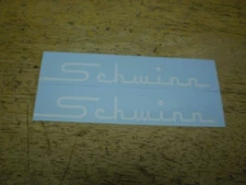 Schwinn Panther II & III Bicycle Script Tank White Decal Set No Stars