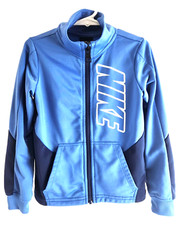 Nike Boys Blue  White Zip Jacket Size 4 XS 3-4 Years