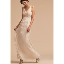  Anthropologie BHLDN Angie Maxi Dress Blush XS