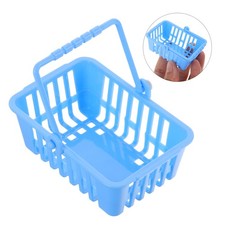 12 Pcs Mini Shopping Basket Toys Miniature Cart Model Baby Dollhouse Storage