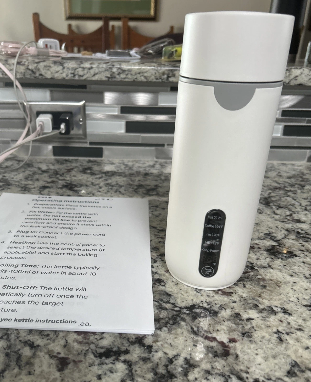 Travel Kettle, Portable Travel Tea Electric Kettle for Hot Water, Small