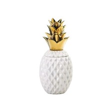 13 GOLD TOPPED PINEAPPLE JAR