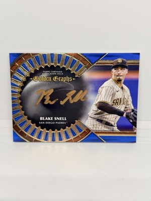 BLAKE SNELL 2023 Topps Five Star Golden Graphs Blue Auto 20/20 Dodgers