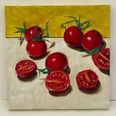 Stillleben Impressionist Tomaten Original Kunst Ölgemälde A McLaren