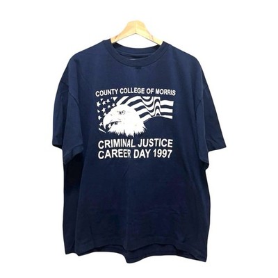 Vintage 1997 Single Stitch Tshirt County College Of Morris Criminal Justice