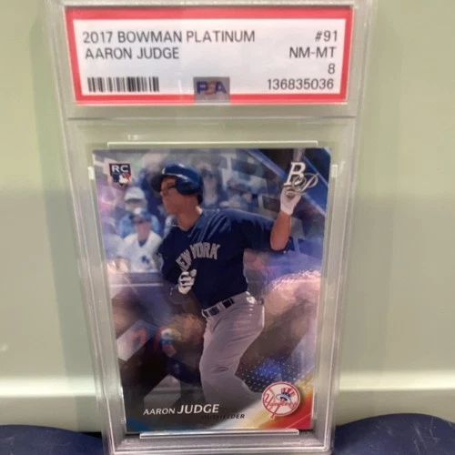 2017 Topps Bowman Platinum Aaron Judge #91 PSA 8 Rookie Yankees MLB