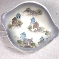 Mid-Century Ceramicist Sascha Brastoff "Rooftops" Theme Bowl