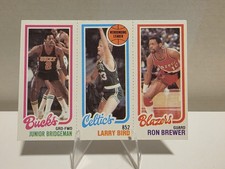 1980-81 Topps Larry Bird Junior Bridgeman, Ron Brewer #198-31-146 RC Celtics HOF