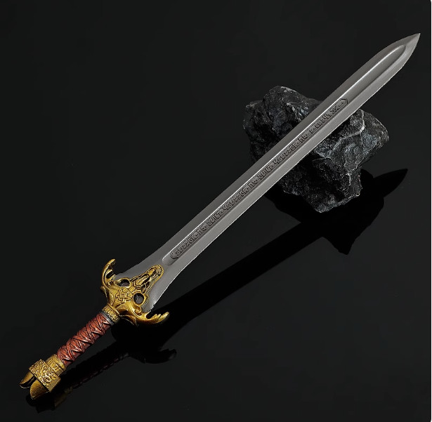 1/12 Medieval Sword Excalibur ModelFor Conan 6'' Action Figure Custom 4.72''