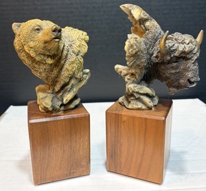 希少 Mill Creek Studio バッファロー 置物 245$ 希少 Mill Creek