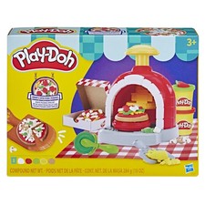 Play-Doh Bunte Pizzeria Spielset, 8 Accessoires & 5 Farben, Kinderspiel-Lebensmi