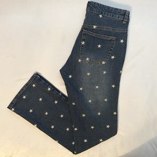 Vintage Lilly Pulitzer Denim Bootcut Jeans Starfish Embroidered Women  s 4