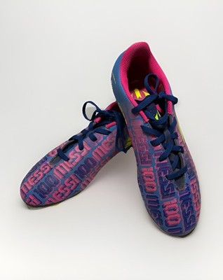 Adidas X Speedflow Messi 4 Pink Yellow Purple Outdoor Soccer Cleats Men's Sz 6