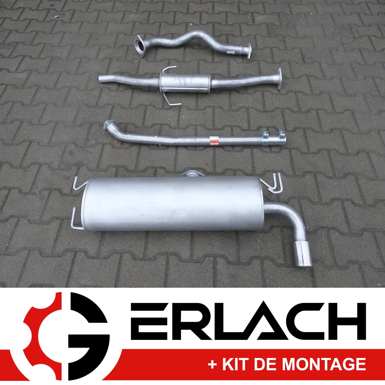 Silencieux echappement RAV4 2.0 acier aluminise anti corrosion 867