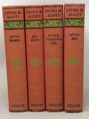 Lot of 4 volumes Louisa May Alcott Books, various dates E-92
