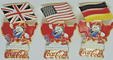 Atlanta Olympics Flag Pins USA Germany Great Britain Coke Coca Cola Izzy Lot 3