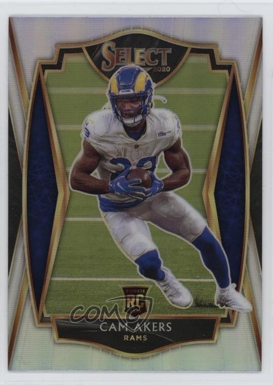 2020 Panini Select Premier Level Silver Prizm Cam Akers #155 1t44