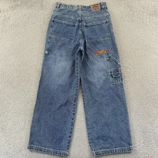 Vintage One Tough Brand Jeans Mens 26x31 Blue Baggy Skater 90s JNCO Style Y2K