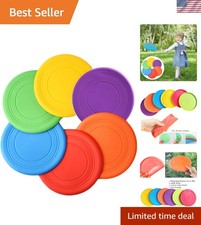 Kids Flying Disc Toy Outdoor Playing Lawn Game Disk Flyer for Kindergarten Te...