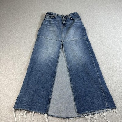 tazz maxi denim dress Reformation Tazz Maxi Denim Skirt
