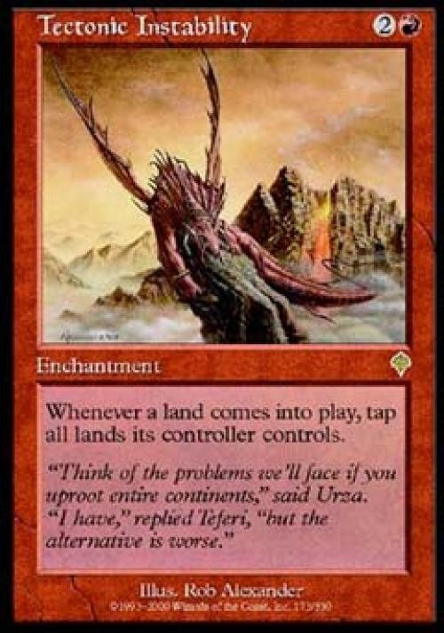 MTG English Tectonic Instability NM Normal Invasion
