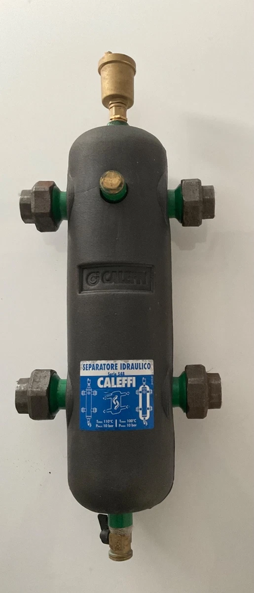 Caleffi 548 Verlustleiter mit automatischer Entlüftung und Isolierung 1" Anschlüsse. 2,5m 3/h
