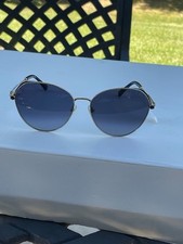 NWT Kate Spade W Octavia hello sunshine sunglasses black /gold rd aviator /box