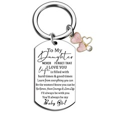 Davrock Sweet 16 Keychain 16 Gifts for Adult Daughter Small, Silver