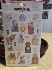 pack of vintage American Greetings Christmas Nativity Scene stickers