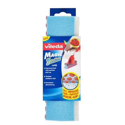 Vileda Magic Mop Nachfüller kratzfester super saugfähiger Schaumkopf für Tiefenreinigung