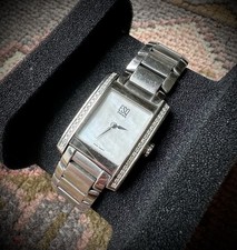 ESQ by MOVADO Silver DIAMOND Bezel Mother Of Pearl Dial Women s Watch E5428