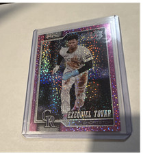 Topps 2026 Series 1 Ezequiel Tovar Pink Holo Foil #136 Colorado Rockies MLB Card