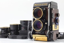 Special Selection Gold UNUSED Mamiya C330 TLR Film Camera 4 Lenses From JAPAN