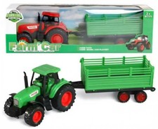 Large Kids Farm Tractor with Trailer Tractor Toy Farm Play Set for Kids Gift