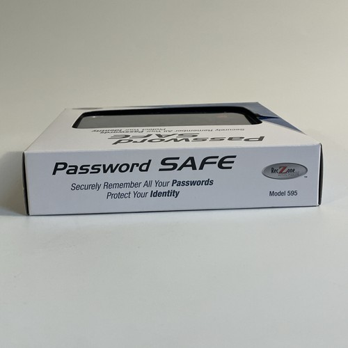 Password Safe Model 595 Backlit LCD Built-In Memory Storage RecZone Protect ID - Picture 5 of 6