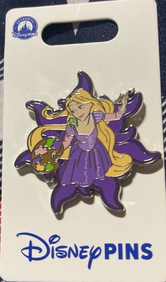 2026 Disney Parks Tangled Rapunzel Pascal Paint Palette OE Pin