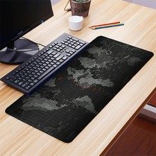 XXL 90X40cm Mauspad Gaming Office Pad Mousepad Weltkarte Design Mausunterlage DE