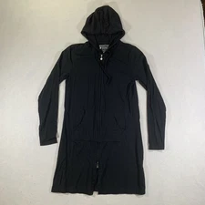 Coolibar Cabana Hoodie Women's XS Black Hooded UPF +50 Sun Protection Full Zip