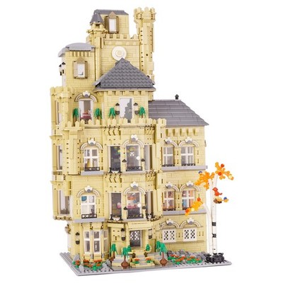Lulufun Block Zimmer Modell Spielzeug, 3D Puzzle, Puppenhaus, handgefertigtes Spaßhaus, Mini Blo