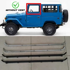 Set Toyota Land Cruiser FJ40 FJ45 BJ40 Weatherstrip Door Beltline Seal No Vent