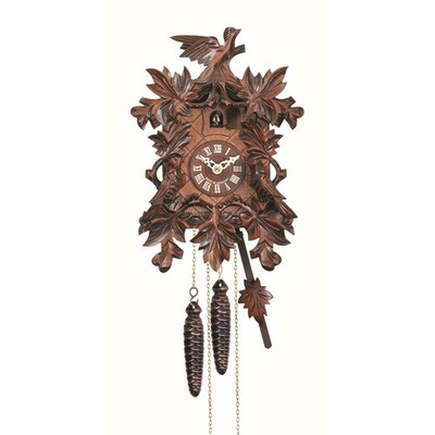 Engstler - 630/8 - Kuckucksuhr - 8-Tag-Kettenzugwerk - Nussbaum - 28 cm
