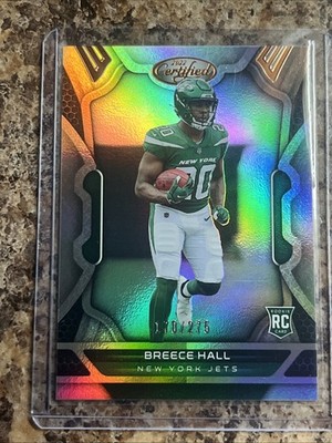 2022 Panini Certified - Rookies Breece Hall #107 Mirror Bronze Numbered 170/275