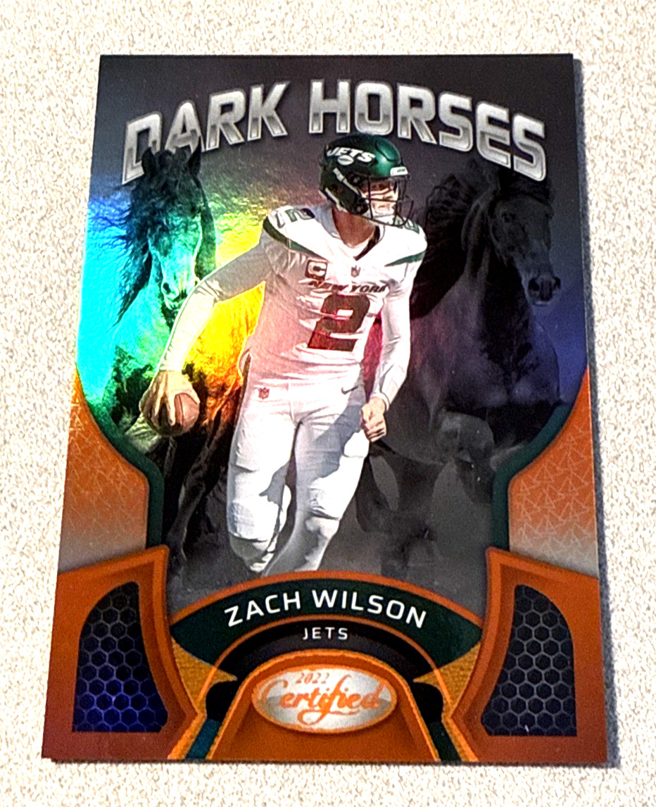 2022 Panini Certified Dark Horses Mirror Orange #DH-2 Zach Wilson /149