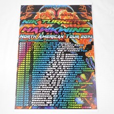 Signed Autographed Nik Turner's Hawkwind 2014 Tour Poster 20-1/2" x 14-1/4"